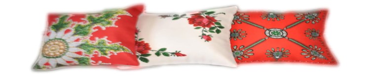 tekstylia regionalne firany fryźlewicz 
poszewka z  różą biała góralska