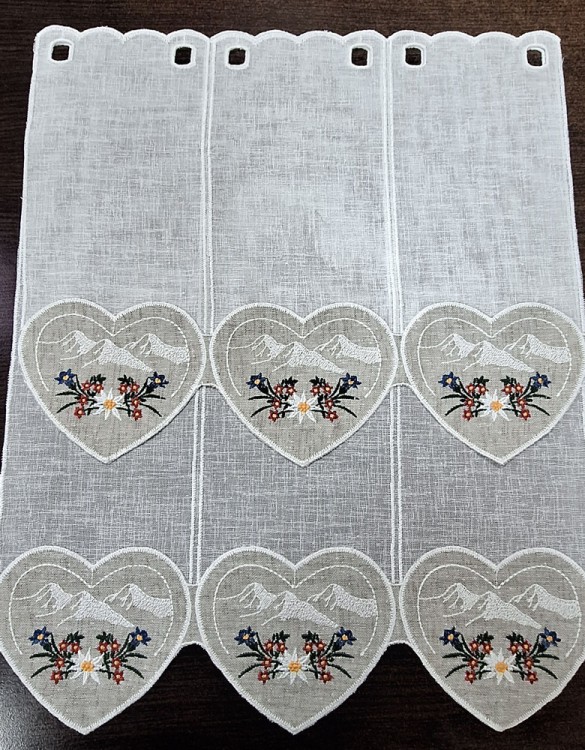 Zazdrostka z serduszkiem i haftem górskim FIRANYFRYZLEWICZ.PL   (2).jpg